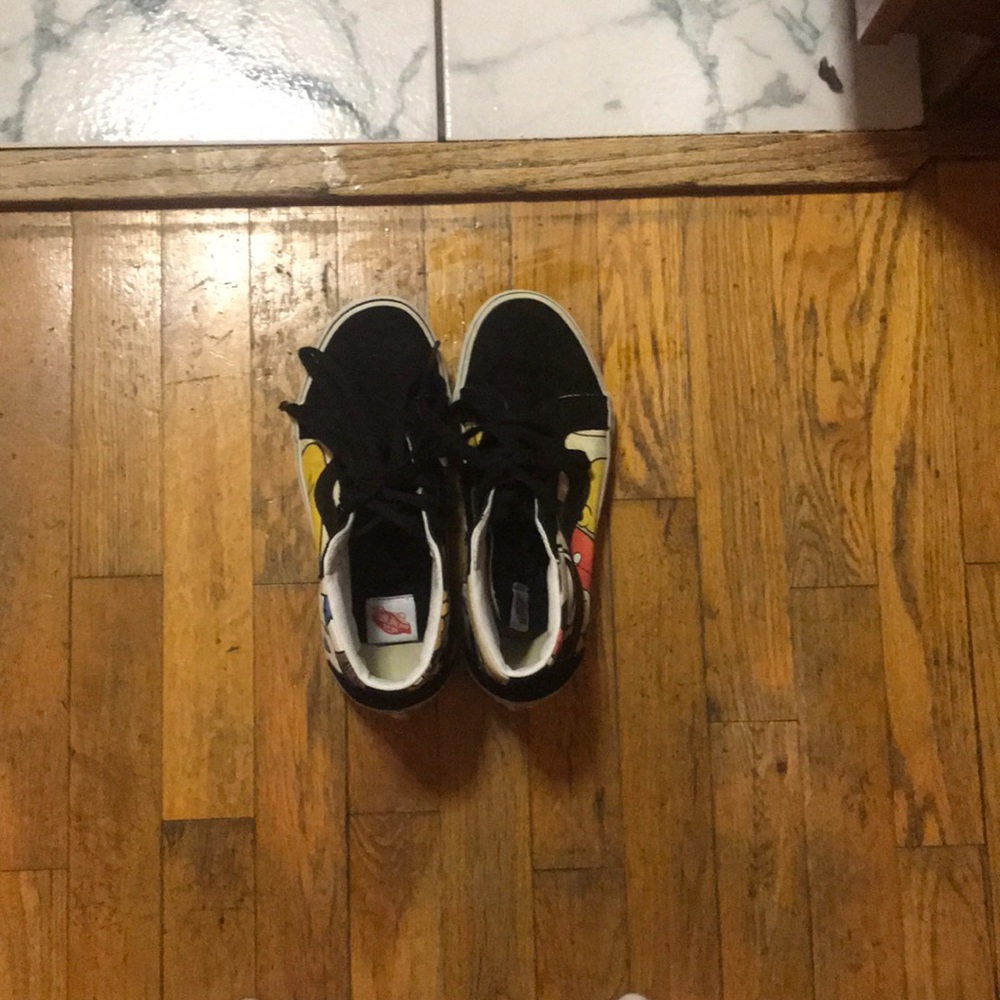 Disney themed high top vans